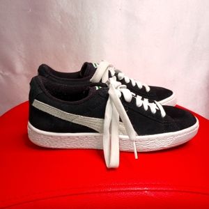 Puma Old School Unisex Black And White (Size 6)